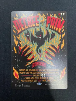 Decree of Pain (Secret Lair) Alt Art - Magic the Gathering Near Mint - Image 1