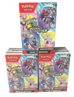 Pokemon TCG Journey Together Booster Box Bundle SEALED - LOT OF 3 - Image 1