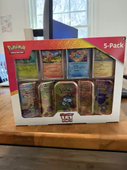 Costco Pokemon Scarlet & Violet 151 Mini Tin 5-pack - Factory Sealed See Photos - Image 1