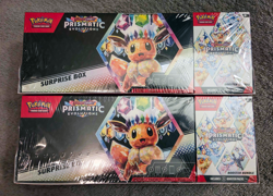 x2 Sam’s Club Pokemon Prismatic Evolutions Surprise Box & Booster Bundle - Image 1