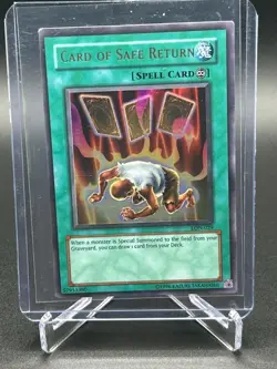 Yugioh TCG Card Of Safe Return LON-029 Ultra Rare LP - Image 1