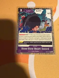 Slow-Slow Beam Sword OP07-076 Pirate Foil PRB-02 The Best Vol 2 One Piece TCG - Image 1