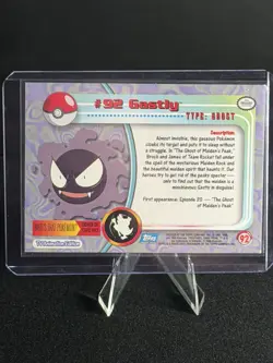 2000 Pokemon TV Animation Edition - Holo Foil card 92 Ghastly - Image 2