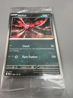 Pokemon TCG Yveltal 088/132 Stamped Mega Evolutions Promo Card Sealed NM - Image 1