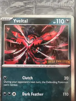 Pokemon TCG Yveltal 088/132 Stamped Mega Evolutions Promo Card Sealed NM - Image 3