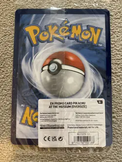 Pikachu At The Museum - Pokemon Natural History Museum Collab Jumbo Card Sealed - Image 2