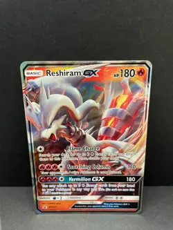 Pokemon Card - Reshiram GX Black Star Promo SM137 Promo Holo - Image 1