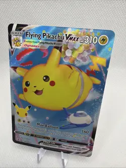 Pokemon TCG Flying Pikachu VMAX Holo Ultra Rare Card 007/025 - Image 2