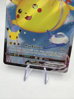 Pokemon TCG Flying Pikachu VMAX Holo Ultra Rare Card 007/025 - Image 3
