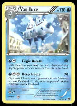 Pokemon Cards Vanilluxe 45/162 BREAKthrough XY Rare NM - Image 1