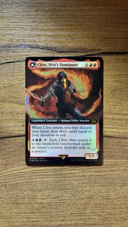 Magic The Gathering Clive, Ifrit's Dominant FOIL (Extended Art) (458) - Image 1