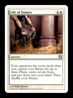Gift of Estates 9th Edition Light Play MTG Magic the Gathering - Image 1