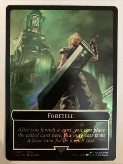 Foretell // Treasure Double-Sided Token (Surge Foil) T Commander: FINAL FANTASY - Image 1