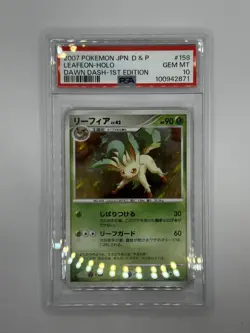 Pokemon 2007 Japanese Leafeon Dawn Dash 1st Editon PSA 10 - Image 1