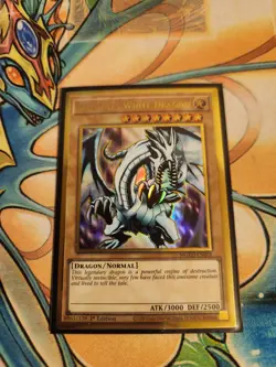 Yugioh Blue-Eyes White Dragon MGED-EN001 Ultra Rare 1st Ed NM - Image 1