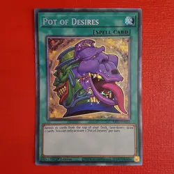 Yugioh Pot Of Desires RA01-EN056 1st Edition Collector's Rare - Image 1