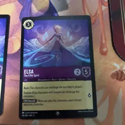 Disney Lorcana Shimmering Skies- Elsa, The Fifth Spirit 48/204 Rare Non Foil (4) - Image 3