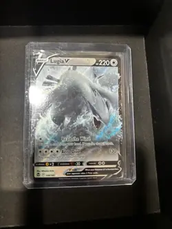 (Possible PSA 10) Pokemon Lugia V Ultra Rare Holo Card 138/195 Silver Tempest - Image 1