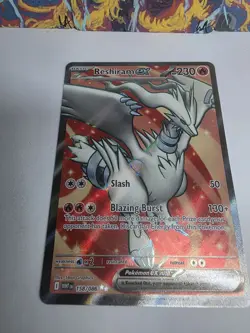 Pokemon TCG Reshiram EX White Flare Full Art Card 158/086 English Edition NM - Image 2