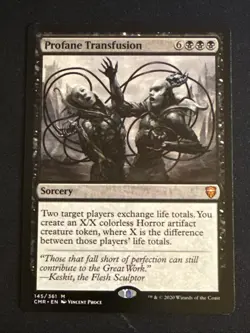 1x Profane Transfusion (145) Commander Legends LP MTG Magic the Gathering x1 MKE - Image 1