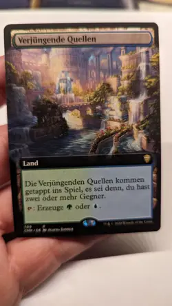 1x Rejuvenating Springs Extended Art GERMAN - Commander Legends CMR MTG x1 - Image 1