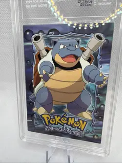 1999 Topps Pokemon Movie Edition E9 Blastoise Graded TAG 5 - Image 3