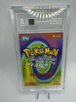 1999 Topps Pokemon Movie Edition E9 Blastoise Graded TAG 5 - Image 4