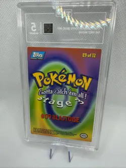1999 Topps Pokemon Movie Edition E9 Blastoise Graded TAG 5 - Image 5