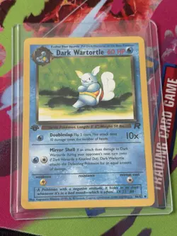 1st Edition Dark Wartortle 46/82 Team Rocket Pokemon NM - Image 1