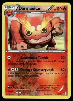 Darmanitan Reverse Holo 28/149 Boundaries Crossed Pokemon - Image 1