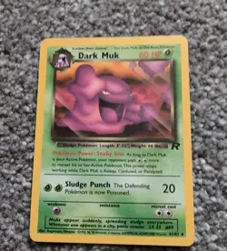 Original 2000 Pokemon Team Rocket Dark Muk #41/82 - Image 1