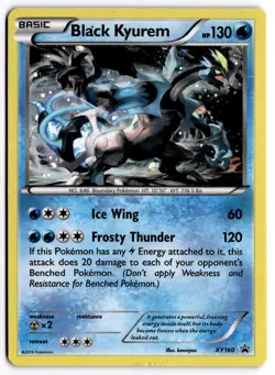 Pokemon TCG Black Kyurem (Cosmos Holo) XY160 Black Star Promo MP - Image 1
