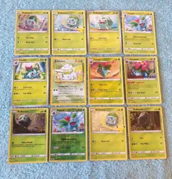 BULBASAUR, IVYSAUR, & VENUSAUR BUNDLE OF POKEMON CARDS - Image 1