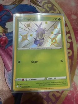 Blipbug - SV007/SV122 Pokemon Shining Fates SWSH NM Shiny Rare Card - Image 1