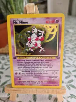 Mr. Mime 6/64 1st Edition Jungle Holo Pokemon Card - NEAR MINT (2) - Image 1
