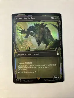 Alpha Deathclaw (Showcase) Universes Beyond: Fallout Foil MTG Near Mint - Image 1