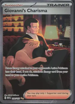 Pokemon TCG - Giovanni's Charisma 204/165 Special Illustration Rare 151 - 772 - Image 1