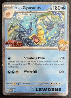 Misty's Gyarados - 049/182 - Destined Rivals Prerelease Promo Build - Pokemon 1 - Image 1