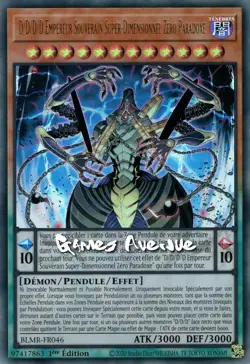 Yu-Gi-Oh! D/D/D/D Empereur Souverain Super-Dimensionnel Zero BLMR-FR046 VF/ULTRA - Image 1