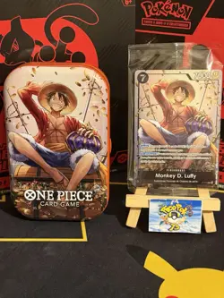 🇫🇷One Piece Carte Promo Luffy P-075 Scelle+ Mini-Tin Pack Set TS-02 Vol.2 Vide - Image 1