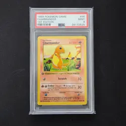 1999 Pokemon Game CHARMANDER 1st Edition #46 PSA 9 - Image 1