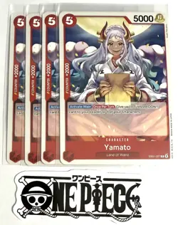 4x One Piece EB01-007 C Yamato - English - Regular - Play Set - TCG - NM/M - Image 1