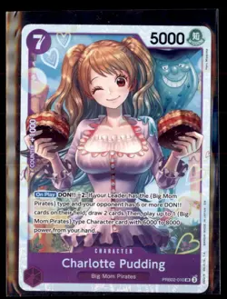 One Piece The Best- Vol. 2 PRB02-010 Charlotte Pudding Super Rare - Image 1
