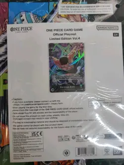 ENGLISH ONE PIECE Official Playmat Limited Edition Vol. 4 Zoro w/Promo-ON HAND - Image 2