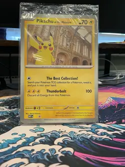 Pokemon TCG Pikachu At The Museum Promo Card (Jumbo Card) - Image 1
