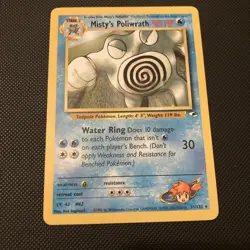 Pokemon Cards Misty's Poliwrath 31/132 UNLIMITED Gym Heroes WOTC non-holo Rare - Image 1