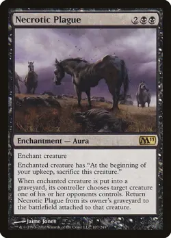 Necrotic Plague [Magic 2011] Magic MTG - Image 1