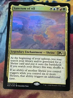 MTG - 1x Sanctum of All - FOIL Core 2021 NM - Image 1