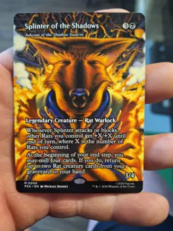 Splinter of the Shadows Ashcoat of the Shadow Swarm Borderless 0006 NM Ships Now - Image 1