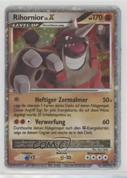 Rhyperior Lv X Holo German Pokemon Diamond & Pearl Black Star Promo #DP29 2007 - Image 1